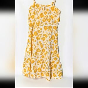 🌼 Old Navy Girls Yellow Floral Sundress | Size M (8) 🌼